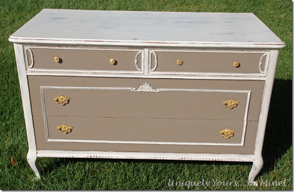 French chest painted Old White and CoCo ASCP