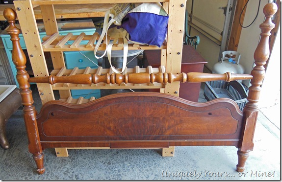 Vintage wood full bed